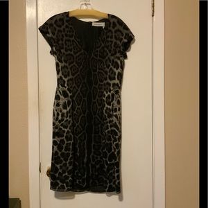 YSL , leopard print dress.  Petite height.